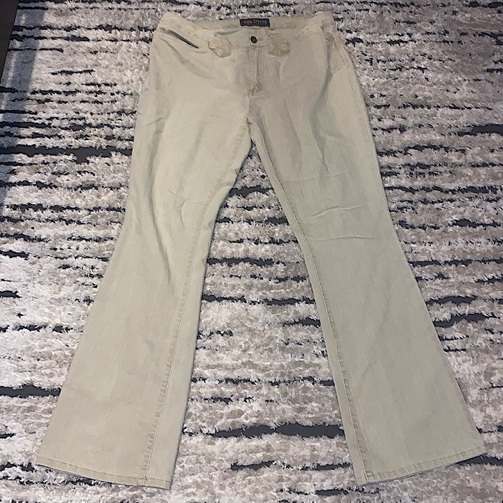 Biege Route 66 Stretch fit pants
